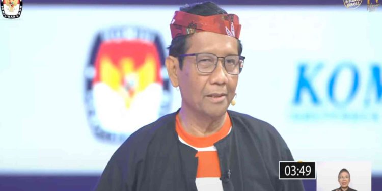 Mahfud MD saat Debat Kedua