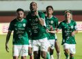 Selebrasi Pemain PSS Sleman Usai memasukan bola ke gawang Rans