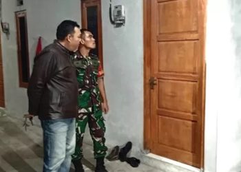 TKP penggeledahan yang dilakukan Densus 88 di Dusun Desa Ketaon, Kecamatan Banyudono