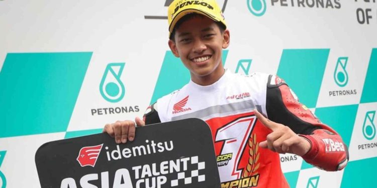 Veda Ega Pratama Pembalap Asal Gunungkidul juara Asia Talent Cup 2023