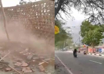 Angin Kencang Landa Wonosari Gunungkidul