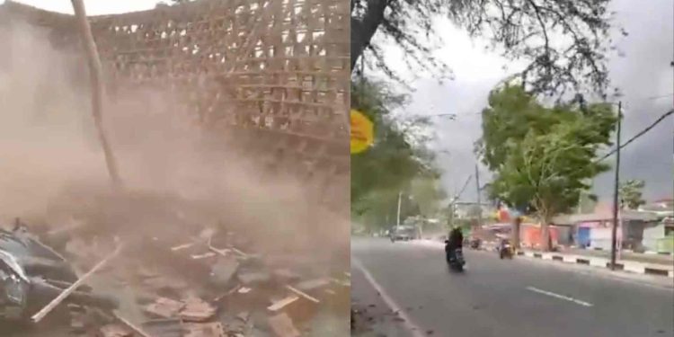 Angin Kencang Landa Wonosari Gunungkidul