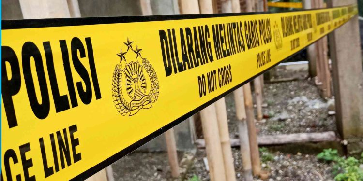 Ilustrasi Gambar Garis Polisi Dilarang Melintas