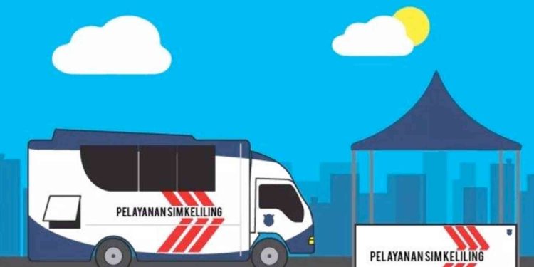 Ilustrasi Gambar Pelayanan SIM Keliling