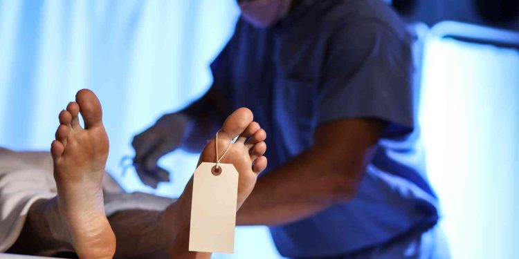 Ilustrasi Gambar mayat bunuh diri