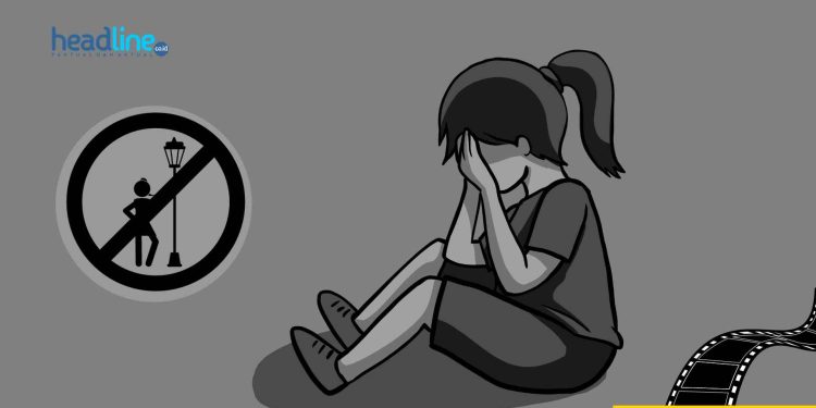 Ilustrasi Gambar pelecehan seksual anak