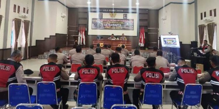 Polres Aceh Timur Gelar Pelatihan Kemampuan Fungsi Samapta Menjelang Pemilu 2024