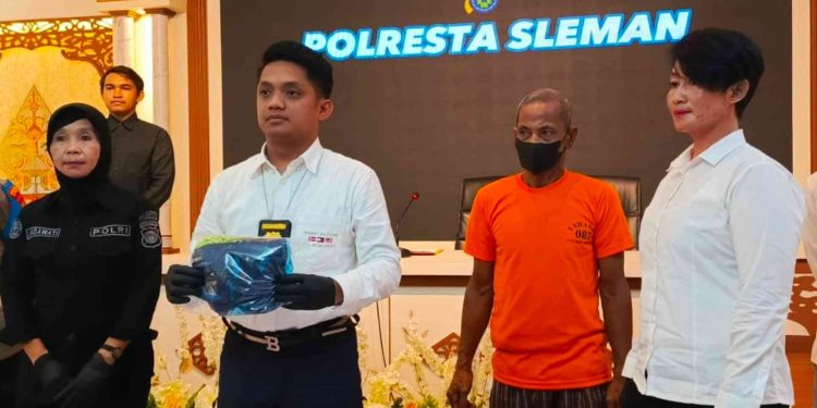 Polres Sleman melakukan rilis ungkap kasus tindak pidana cabul terhadap anak sesama jenis