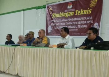 Polres Tapteng Berikan Himbauan Keamanan Kepada KPPS Pemilu 2024