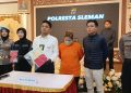 Polresta Sleman menangkap Wanita inisial H pelaku penyekapan dihadirkan dalam jumpa pers Polresta Sleman