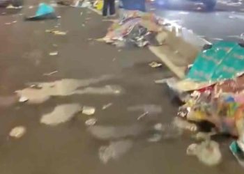 Sampah Malam Tatun Baru di Kota Jogja