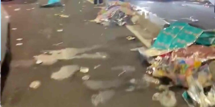 Sampah Malam Tatun Baru di Kota Jogja