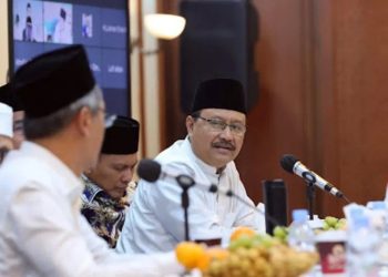 Sekretaris Jenderal Pengurus Besar Nahdlatul Ulama Saifullah Yusuf saat rapat pengurus PBNU