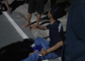 Foto Korban terjatuh akibat diteriaki oleh terduga pelaku klitih