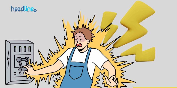 Ilustrasi Gambar Tersengat Listrik