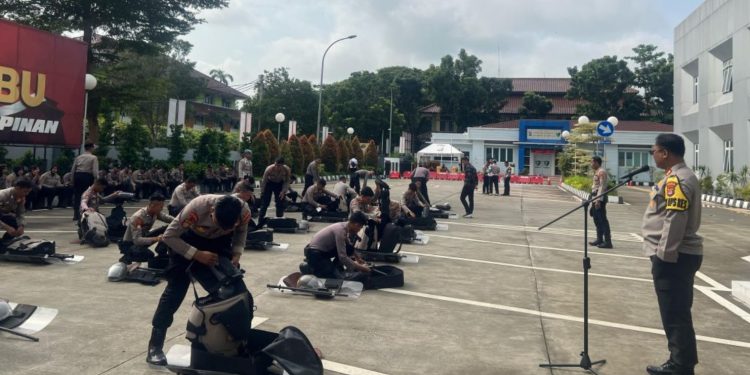 Pasca Pemilu 2024, Wakapolresta Tangerang Cek Pasukan Dalmas