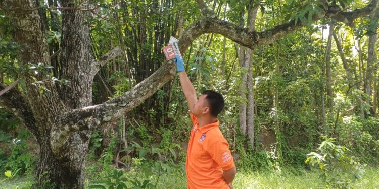 Pihak Kepolisian Sedang Melakukan Olah TKP di Lokasi Bunuh diri di Sedayu Bantul