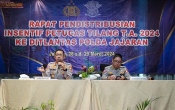 Dirgakkum Korlantas Polri Brigjen Pol Raden Slamet Santoso membuka agenda Rapat Pendistribusian Insentif Petugas Tilang T.A 2024 ke Ditlantas Polda Jajaran di Jakarta