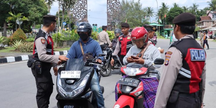 Foto Polres Bantul dalam Operasi Keselamatan 2024