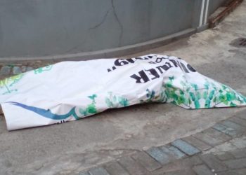 Penemuan jenazah di duga korban laka pagi ini di timur masjid Baitul rohman Popongan