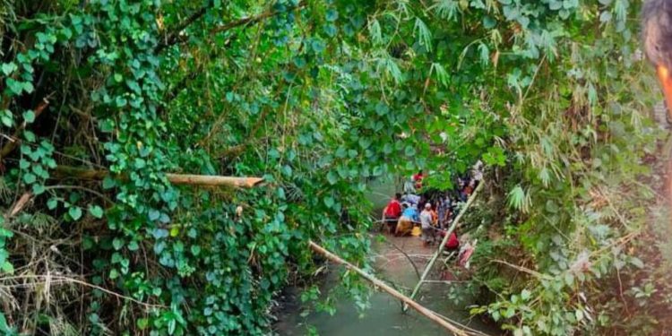Warga Polengan Bokoharjo Prambanan digemparkan dengan penemuan jasad seorang pria yang tenggelam di Sungai Kaligawe