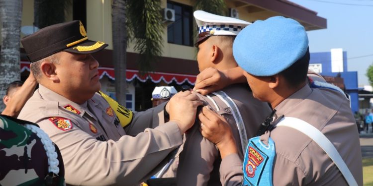 Apel Gelar Pasukan ops Patuh 2024 di Wilayah Polres Bantul