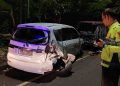 Foto salah satu mobil korban tabrak lari