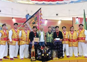 Dentuman Gemuruh Barongsai Semarakkan Piala Presiden Jakarta