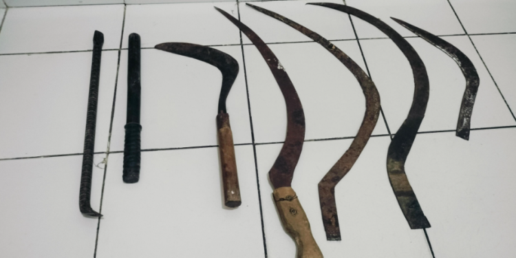 Polres Bantul Mengamankan Puluhan Pemuda di Bantul diduga hendak melakukan tawuran