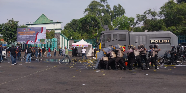 Simulasi Pengamanan Pilkada 2024 di Mandalakrida