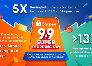 Penjualan Merek Lokal Melonjak 500% di Shopee 9.9