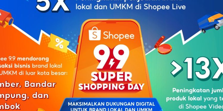 Penjualan Merek Lokal Melonjak 500% di Shopee 9.9