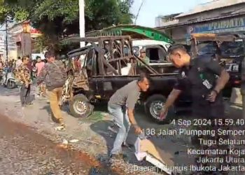 Jalan Mencekam di Utara Jakarta: Kecelakaan Beruntun Libatkan Puluhan Mobil