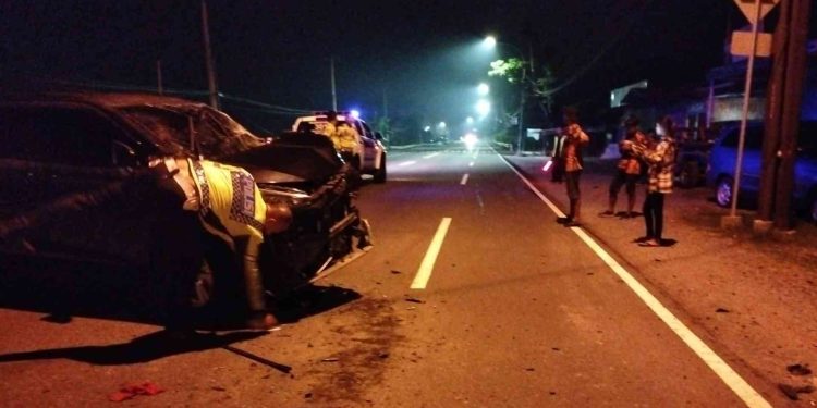 Kecelakaan lalu lintas kembali terjadi di ruas Jalan Jogja-Wates, tepatnya di kawasan Barat SMP Negeri 2 Pengasih