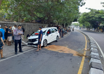 Kecelakaan tunggal di Ringroad Selatan
