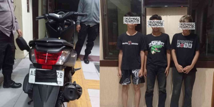 Polsek Jetis mengamankan 3 orang