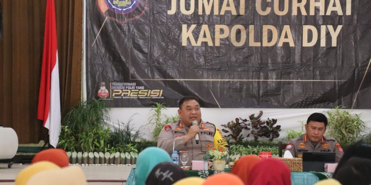Jumat Curhat Polda DIY di Balai Kalurahan Gilangharjo, Kapanewon Pandak, Kabupaten Bantul