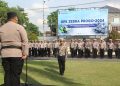 Kapolres Bantul Memimpin Apel Gelar Pasukan Operasi Zebra Progo 2024