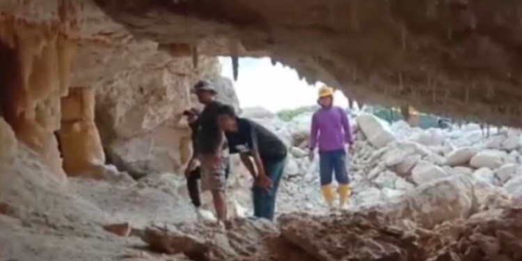 Penemuan gua di lokasi proyek JJLS Planjan Gunungkidul Yogyakarta
