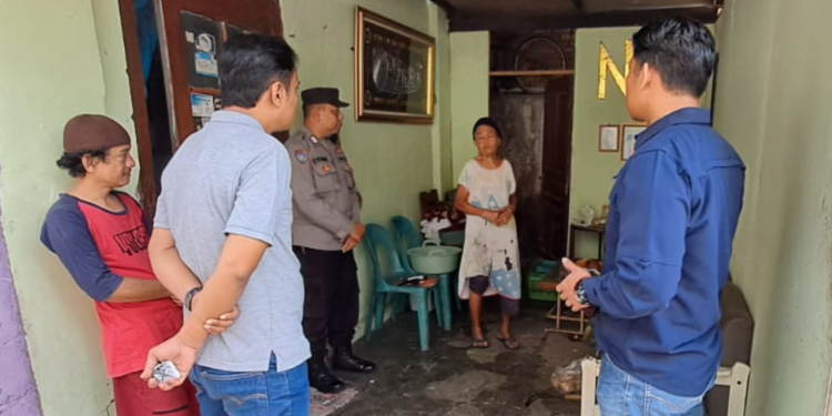 Pihak Kepolisian mendatangi korban penjabretan di Wirogunan Yogyakarta untuk dimintai keterangan