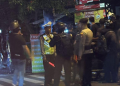 Polisi mengamankan lokasi kejadian