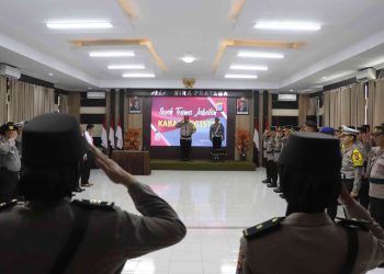Polres Bantul Pimpin Serah terima Jabatan Kabag Logistik