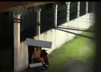 Sejoli diduga sedang melakukan ketiatan tidak senonoh di pingir jalan Kopen 2 Sleman