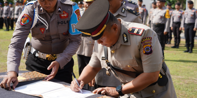Serah Terima PJU di Polres Gunungkidul