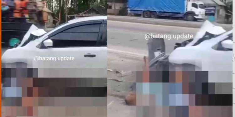 Tangkapan Layar Kecelakaan di Batang