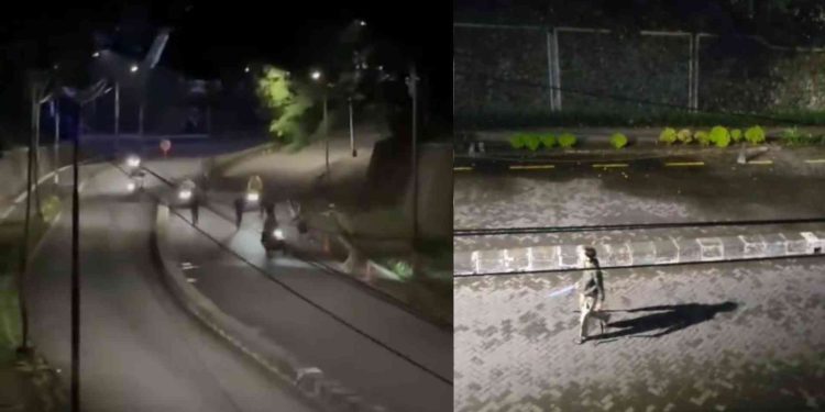 Tangkapan Layar Tawuran antar kelompok di Jl Fakultas Teknik UGM