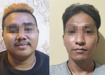 Dua pelaku pengeroyokan terhadap seorang mahasiswa di salah satu Cafe di wilayah Kasihan, Bantul