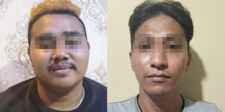 Dua pelaku pengeroyokan terhadap seorang mahasiswa di salah satu Cafe di wilayah Kasihan, Bantul