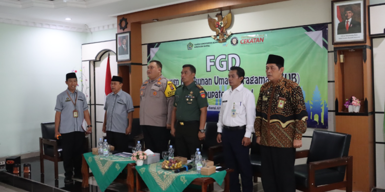 Forum Group Discussion Forum Kerukunan Umat Beragama Kabupaten Bantul di Kantor Kementerian Agama Bantul