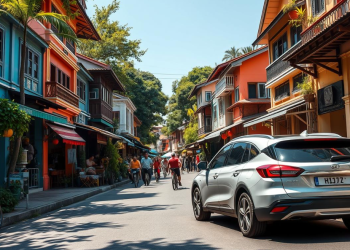 Ilustrasi Gambar kendaraan rental